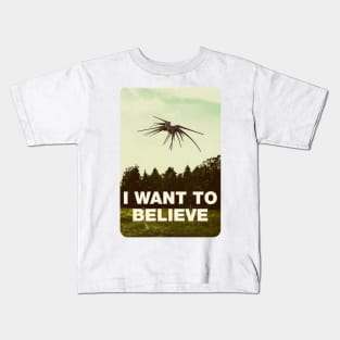 I Want to Belive - UFO - White - Sci-Fi Kids T-Shirt
